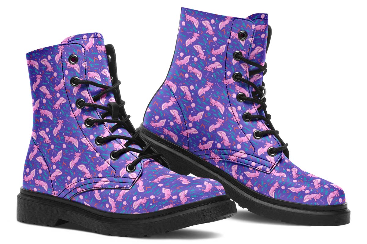 Cartoon Axolotl Boots