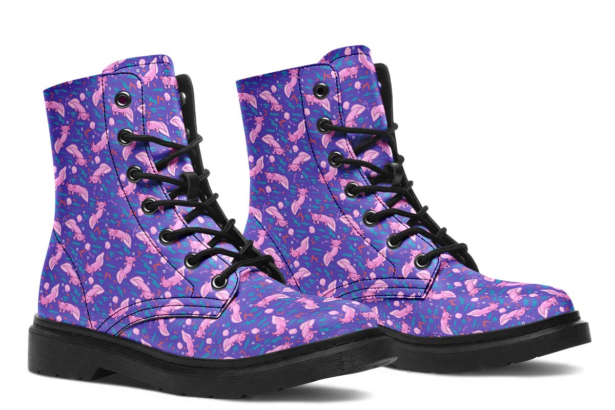 Cartoon Axolotl Boots