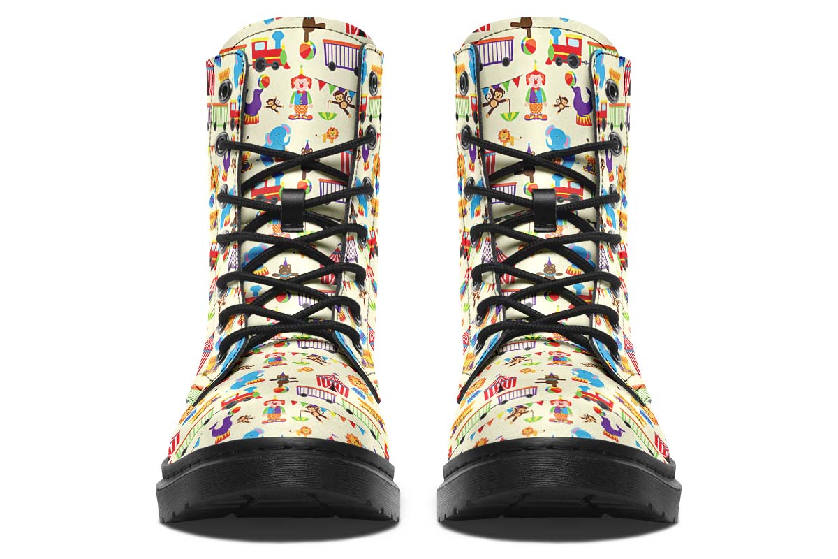 Circus Pattern Boots