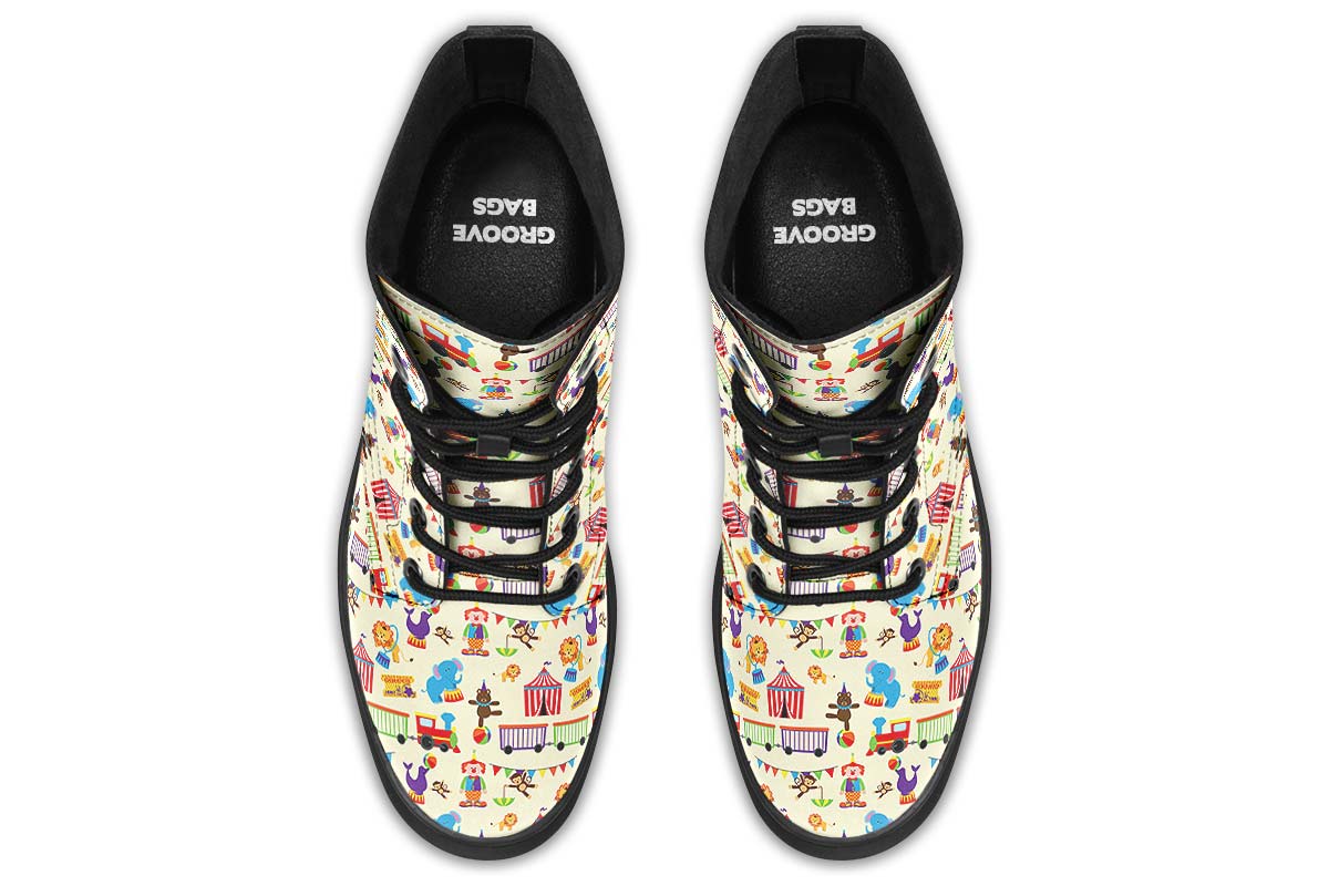 Circus Pattern Boots