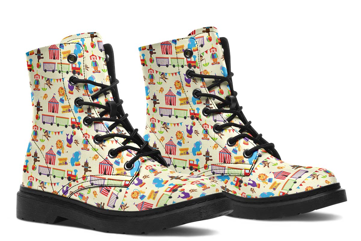 Circus Pattern Boots