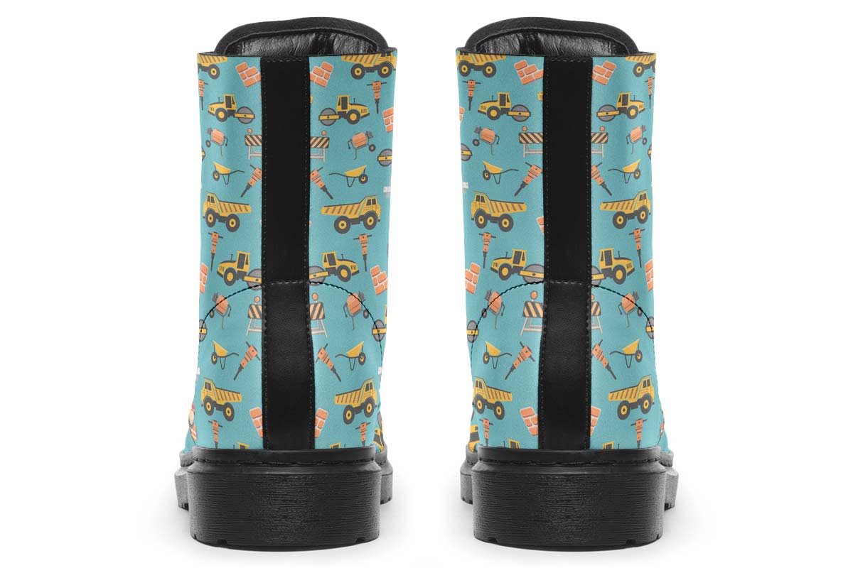 Construction Pattern Boots