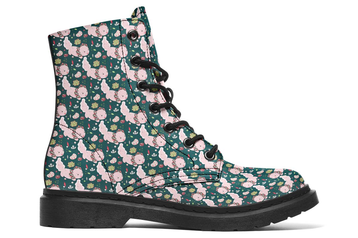 Cute Axolotl Pattern Boots