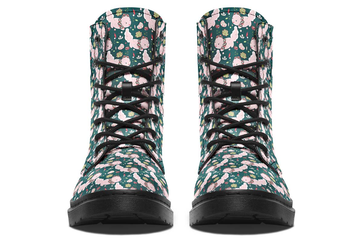 Cute Axolotl Pattern Boots