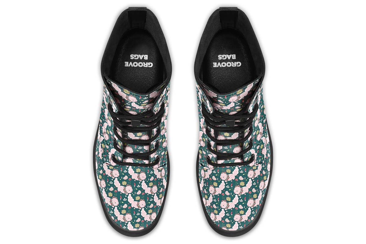 Cute Axolotl Pattern Boots