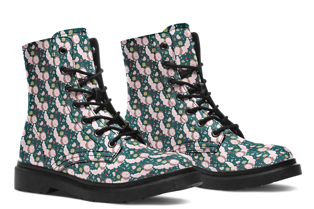 Cute Axolotl Pattern Boots