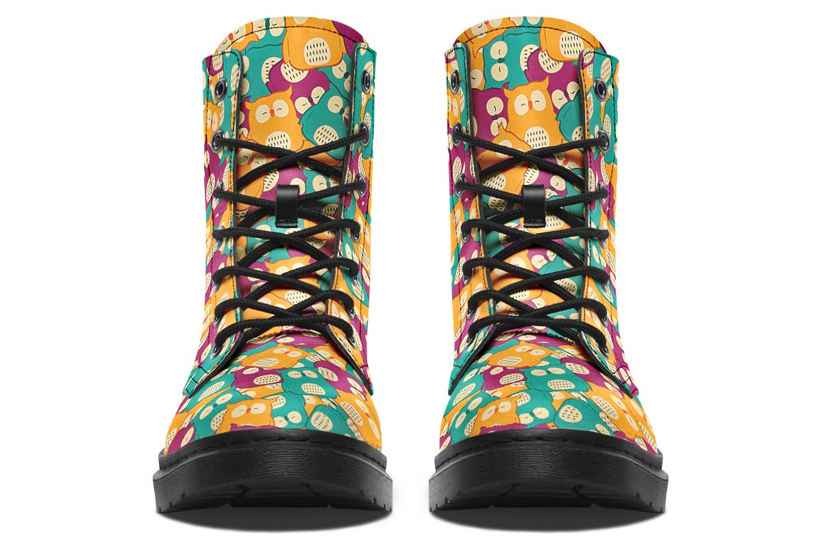 Cute Owl Pattern Boots