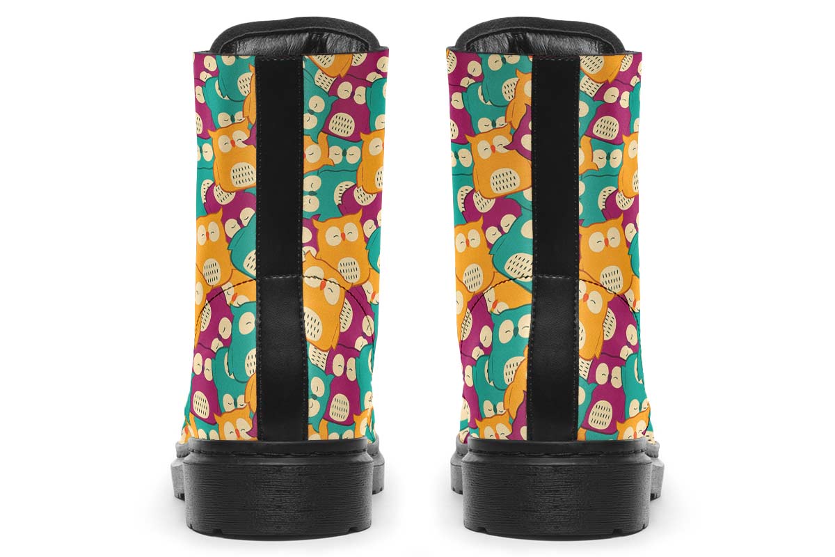 Cute Owl Pattern Boots