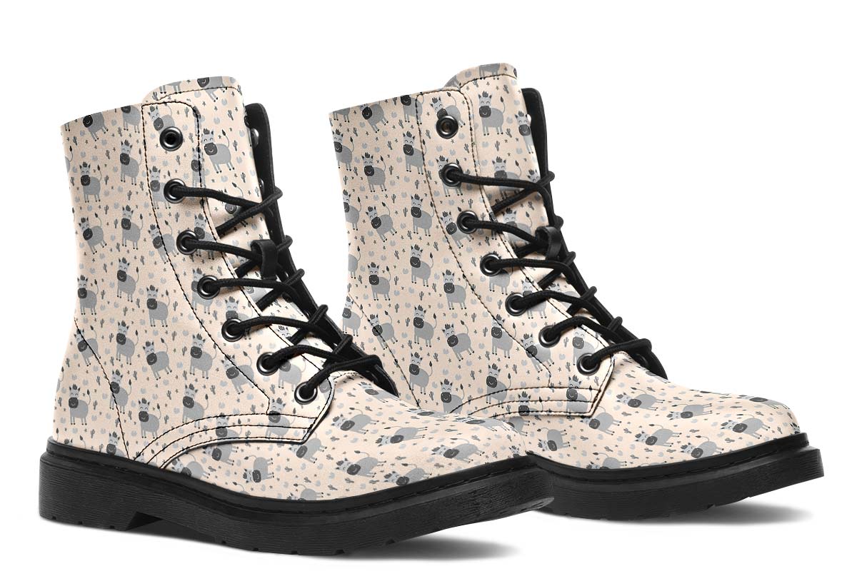 Donkey Patternt Boots