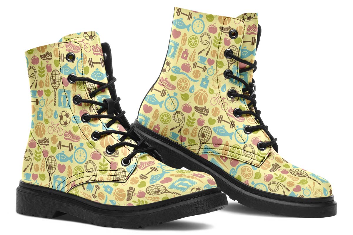 Fitness Training Pattern Boots