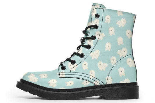 Fluffy American Eskimo Boots