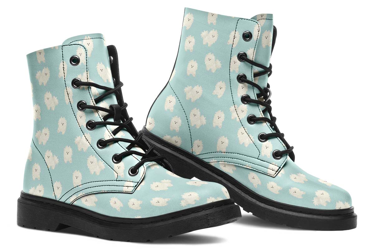 Fluffy American Eskimo Boots