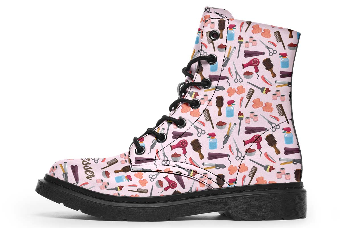 Hairdresser Pattern Boots