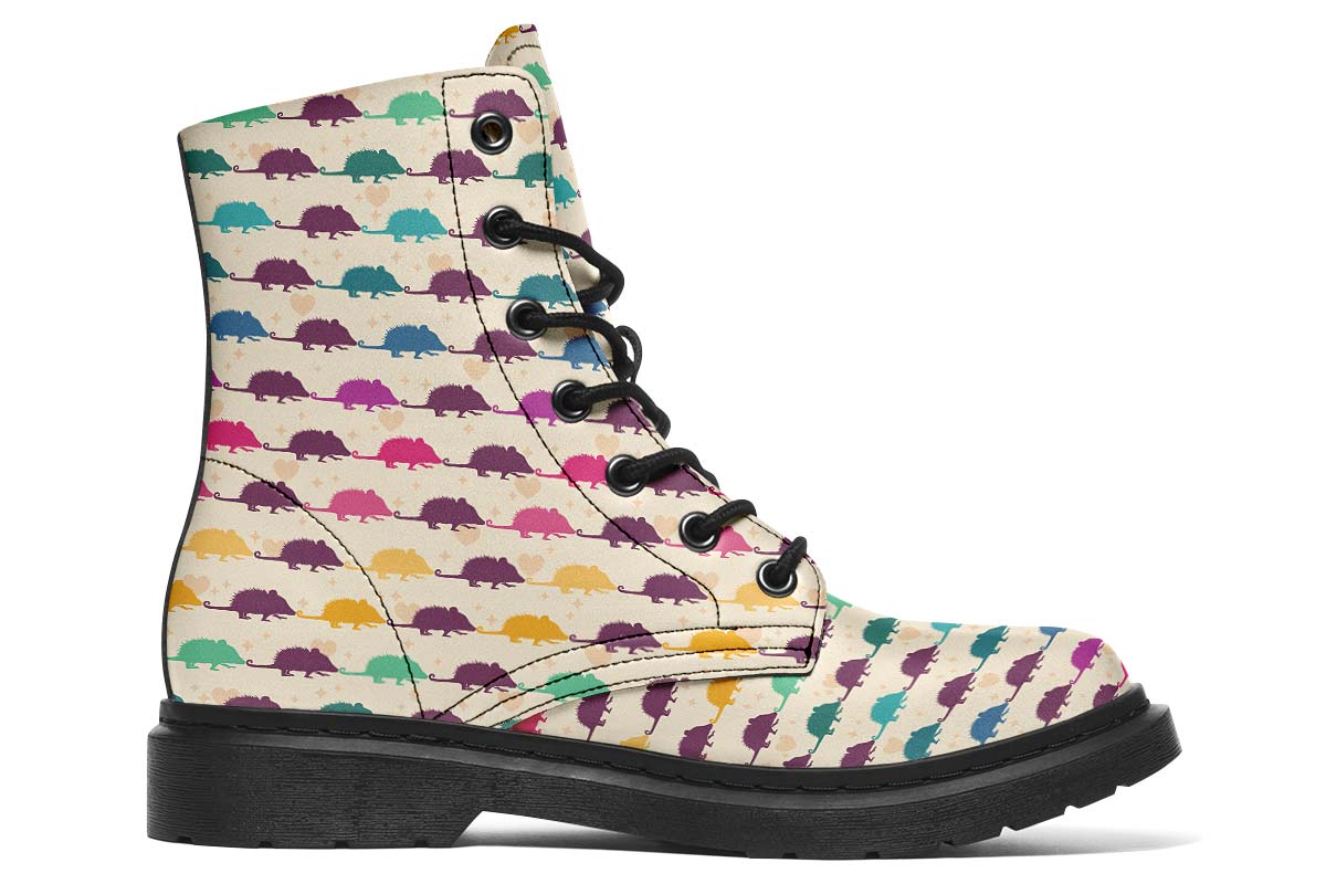 Opossum Pattern Boots