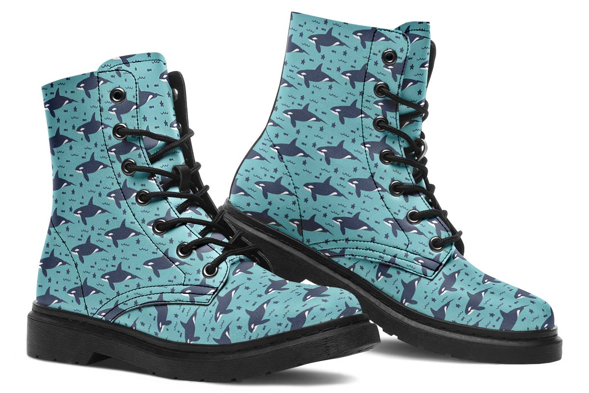 Orca Pattern Boots