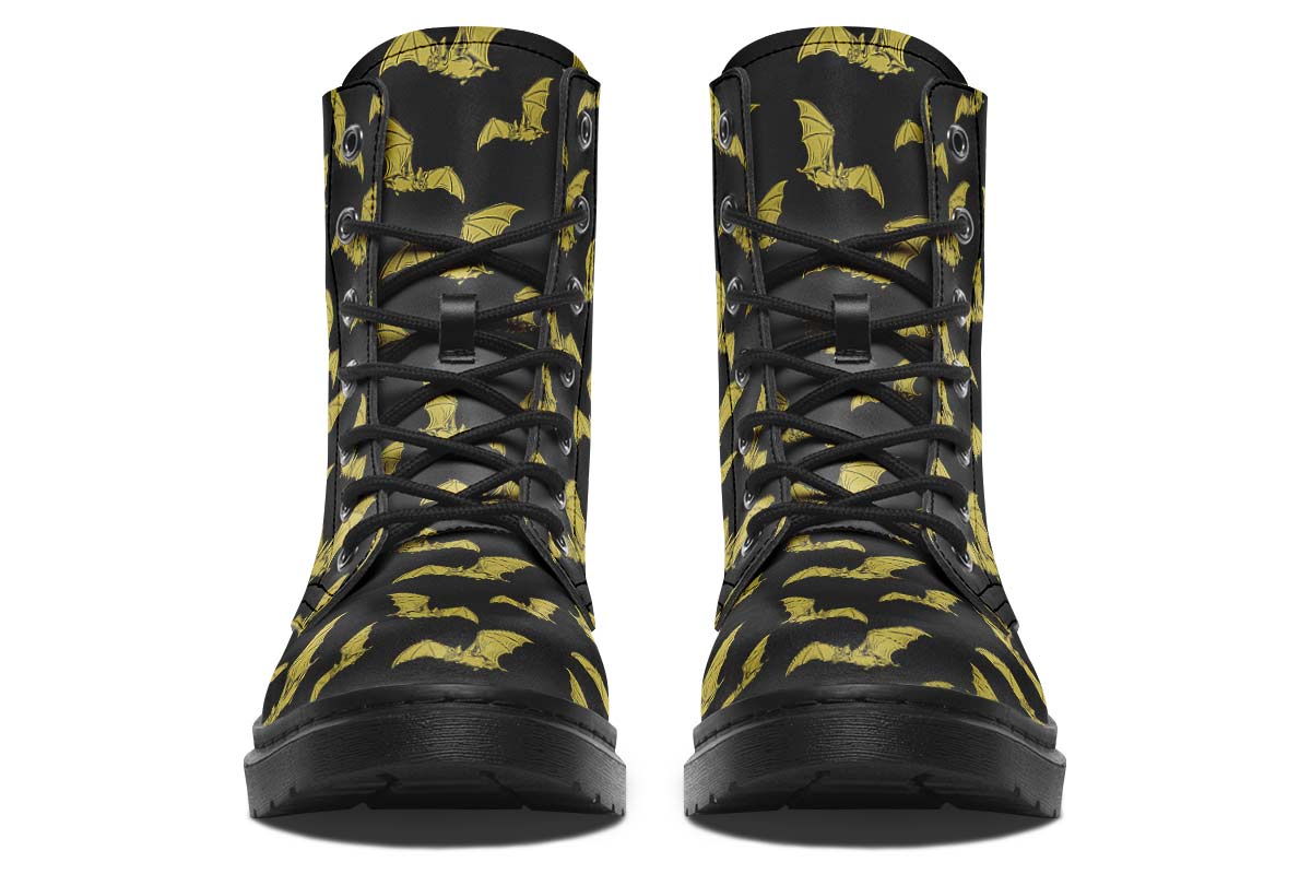 Vampire Bat Pattern Boots