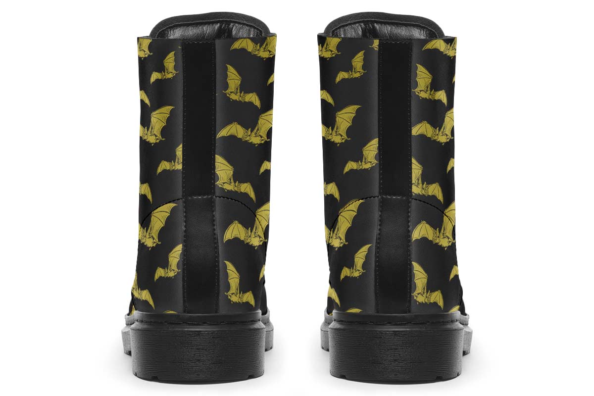 Vampire Bat Pattern Boots