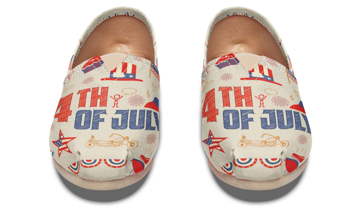 4thof July Pattern Casual Shoes