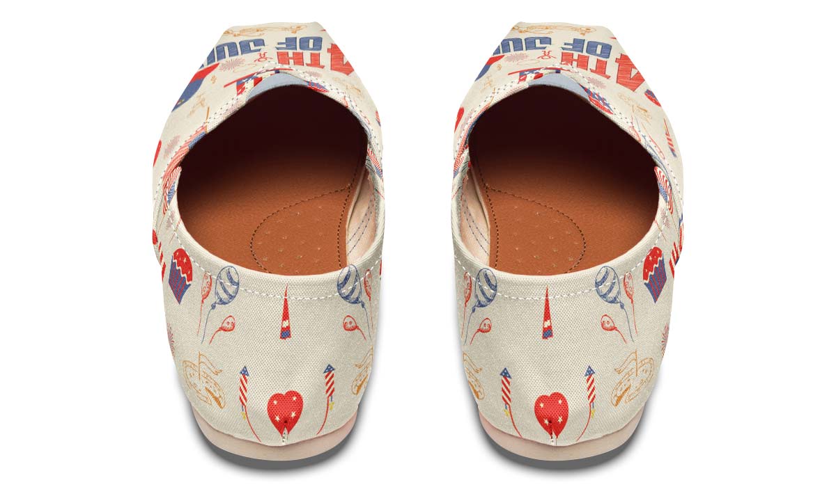 4thof July Pattern Casual Shoes