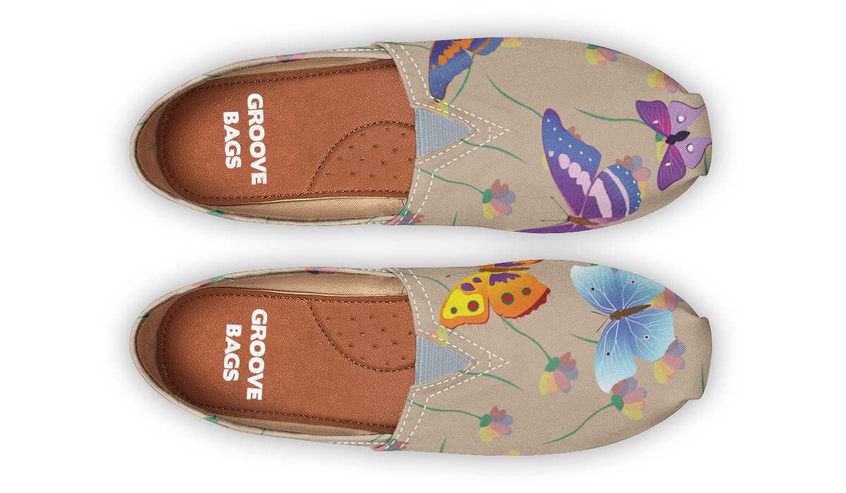 Beautiful Flying Butterflies Casual Shoes