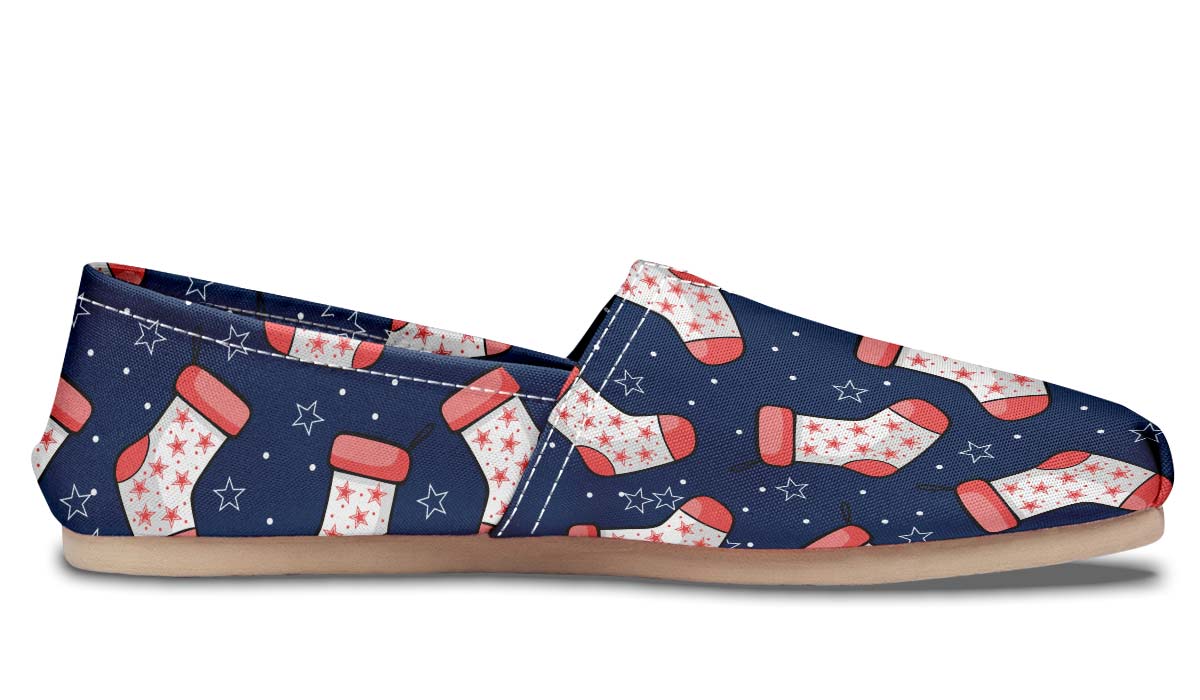 Blue And Red Stockings Casual Shoes
