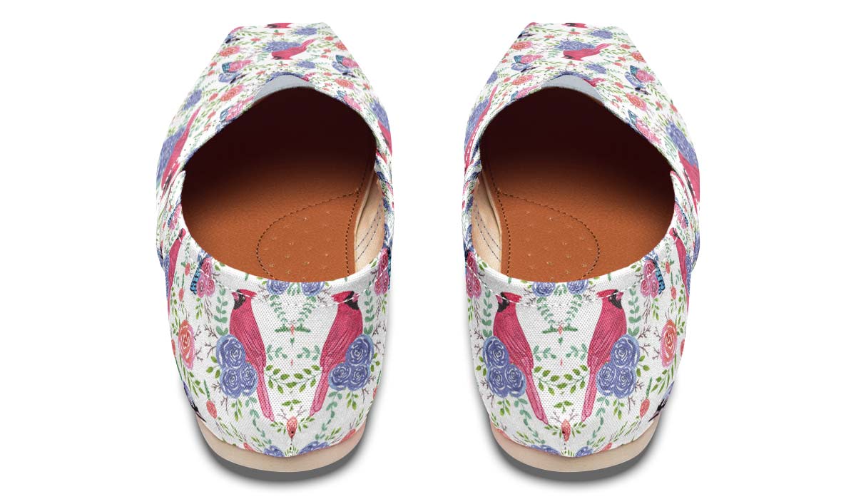 Cardinals And Bluejays Pattern Casual Shoes