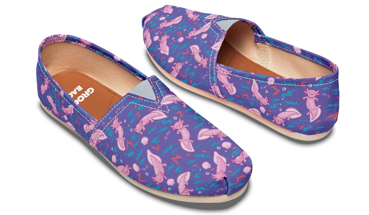 Cartoon Axolotl Casual Shoes