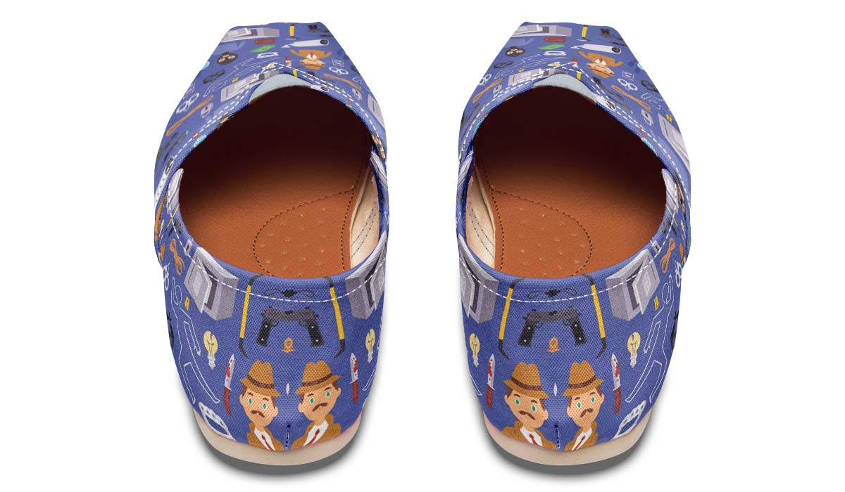 Cartoon Crime Scene Casual Shoes