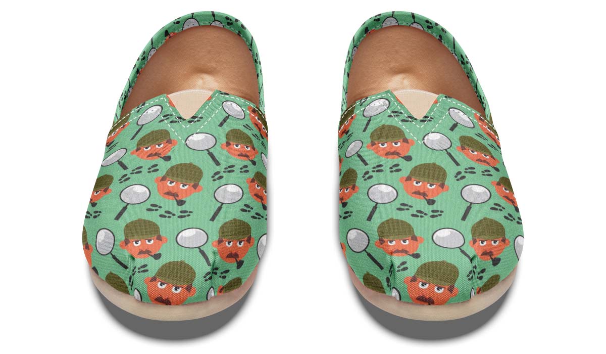 Cartoon Detective Casual Shoes