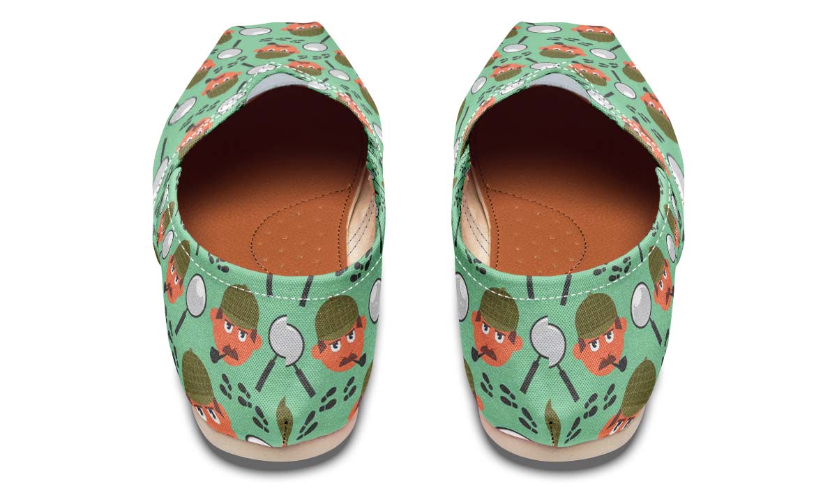 Cartoon Detective Casual Shoes