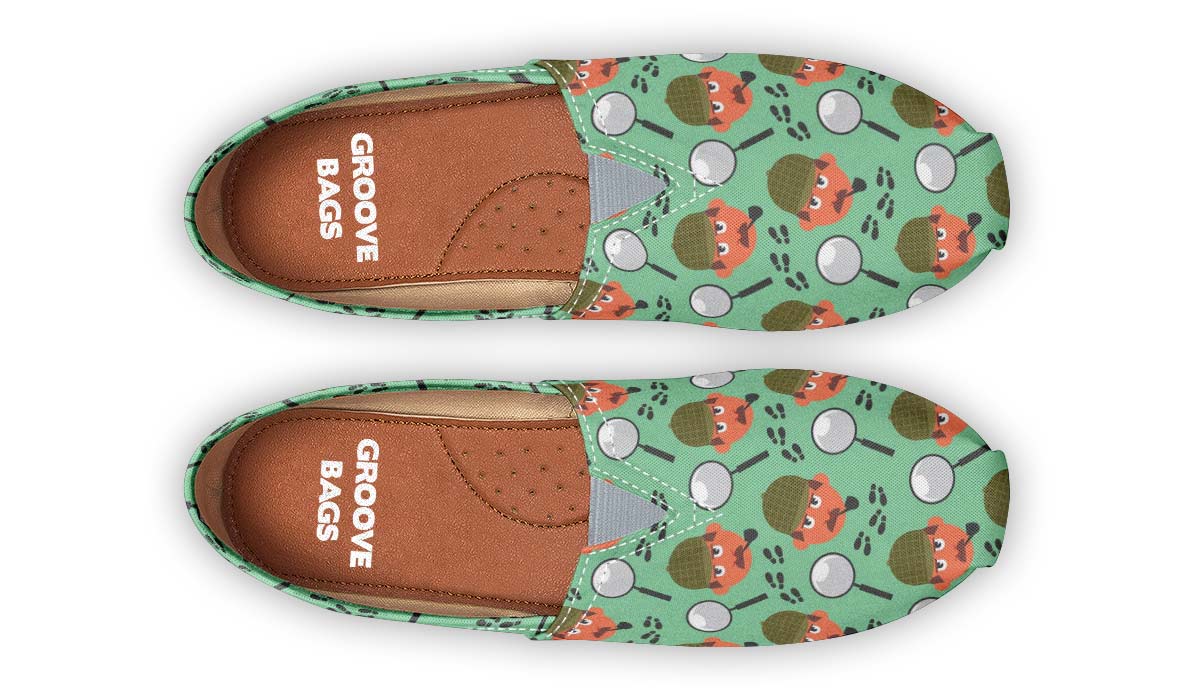 Cartoon Detective Casual Shoes