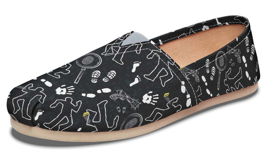 Crime Scene Pattern Casual Shoes