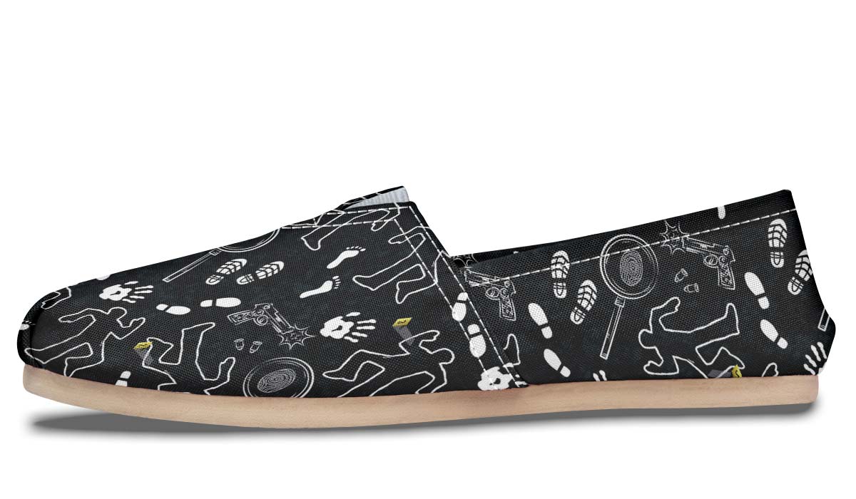 Crime Scene Pattern Casual Shoes