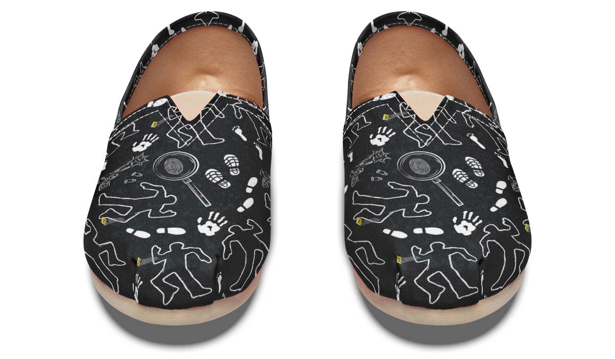 Crime Scene Pattern Casual Shoes