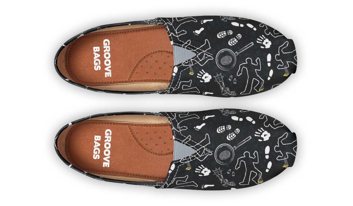Crime Scene Pattern Casual Shoes