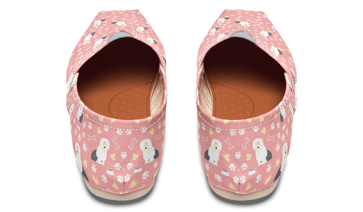 Cute Old English Sheepdog Casual Shoes