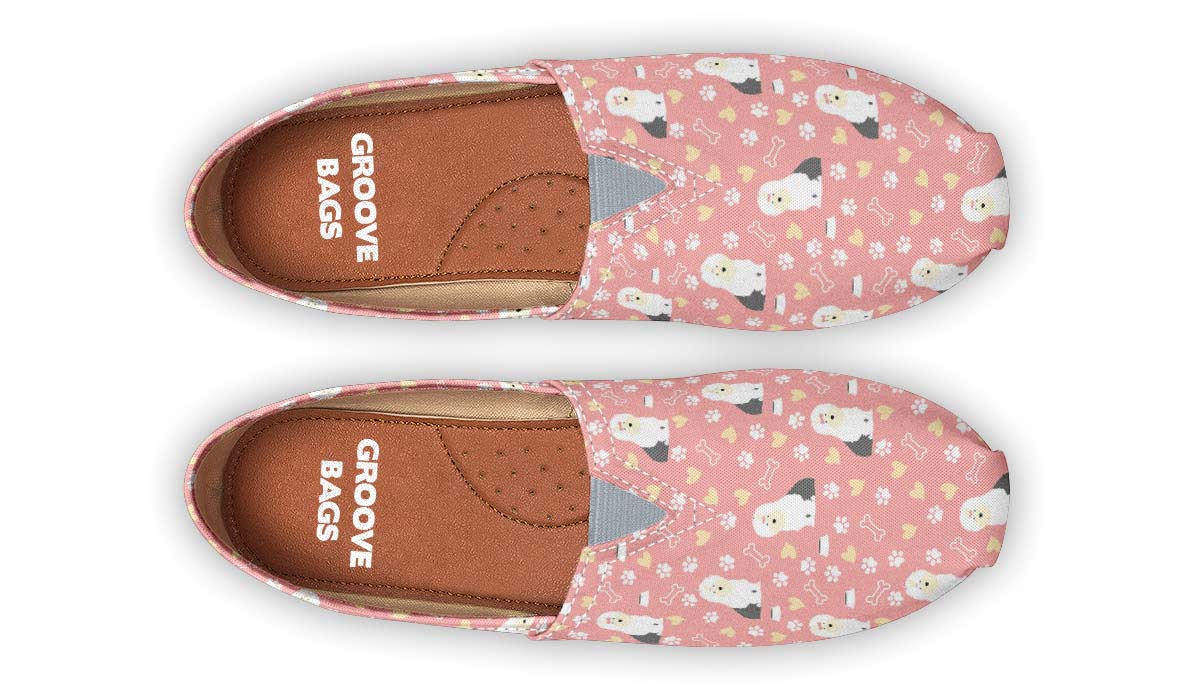 Cute Old English Sheepdog Casual Shoes
