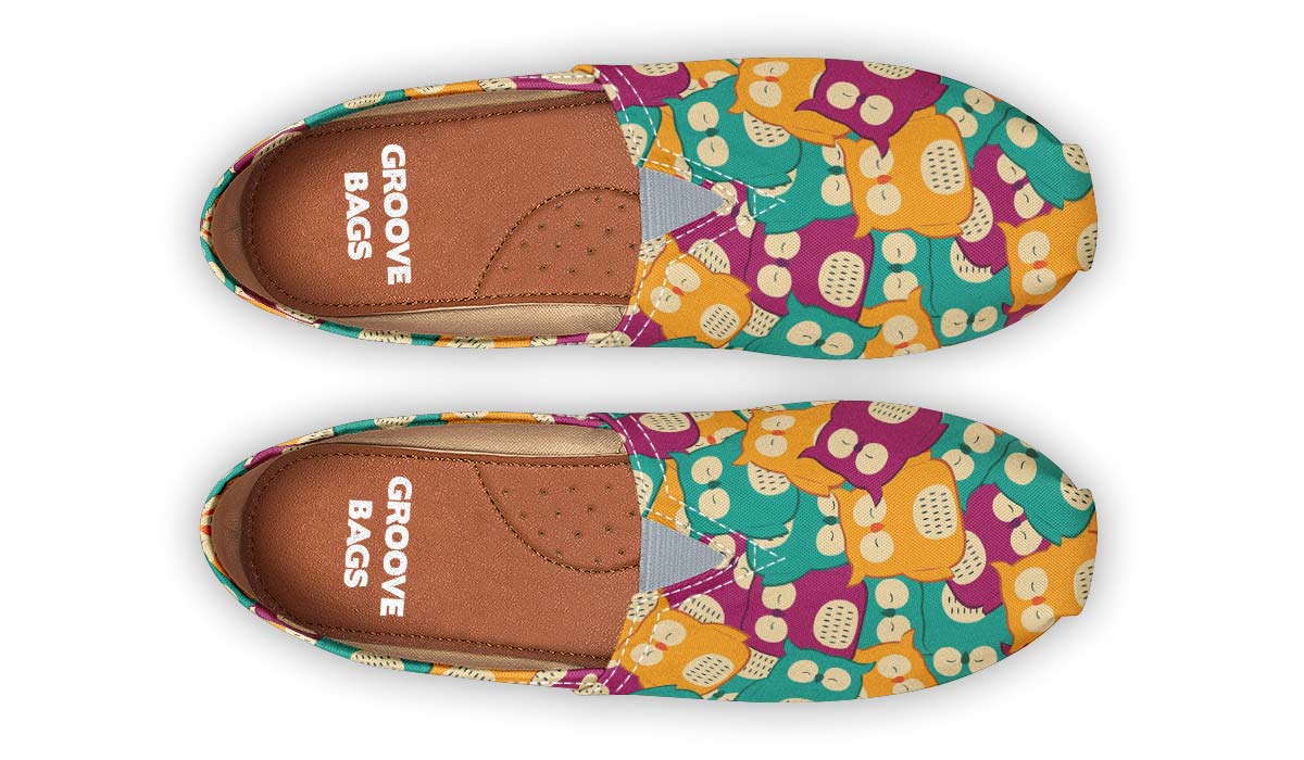 Cute Owl Pattern Casual Shoes