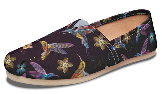 Embroidery Humingbirds Casual Shoes