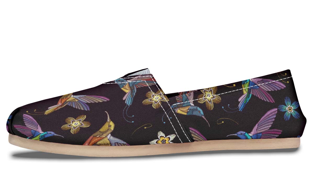 Embroidery Humingbirds Casual Shoes