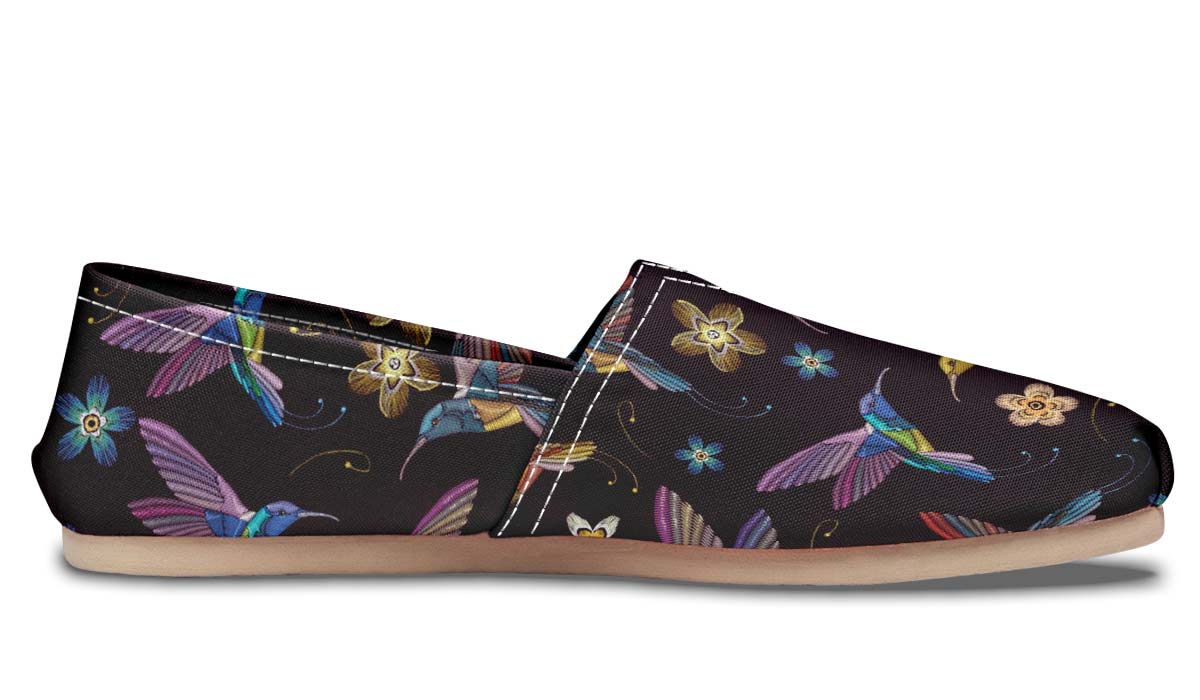 Embroidery Humingbirds Casual Shoes