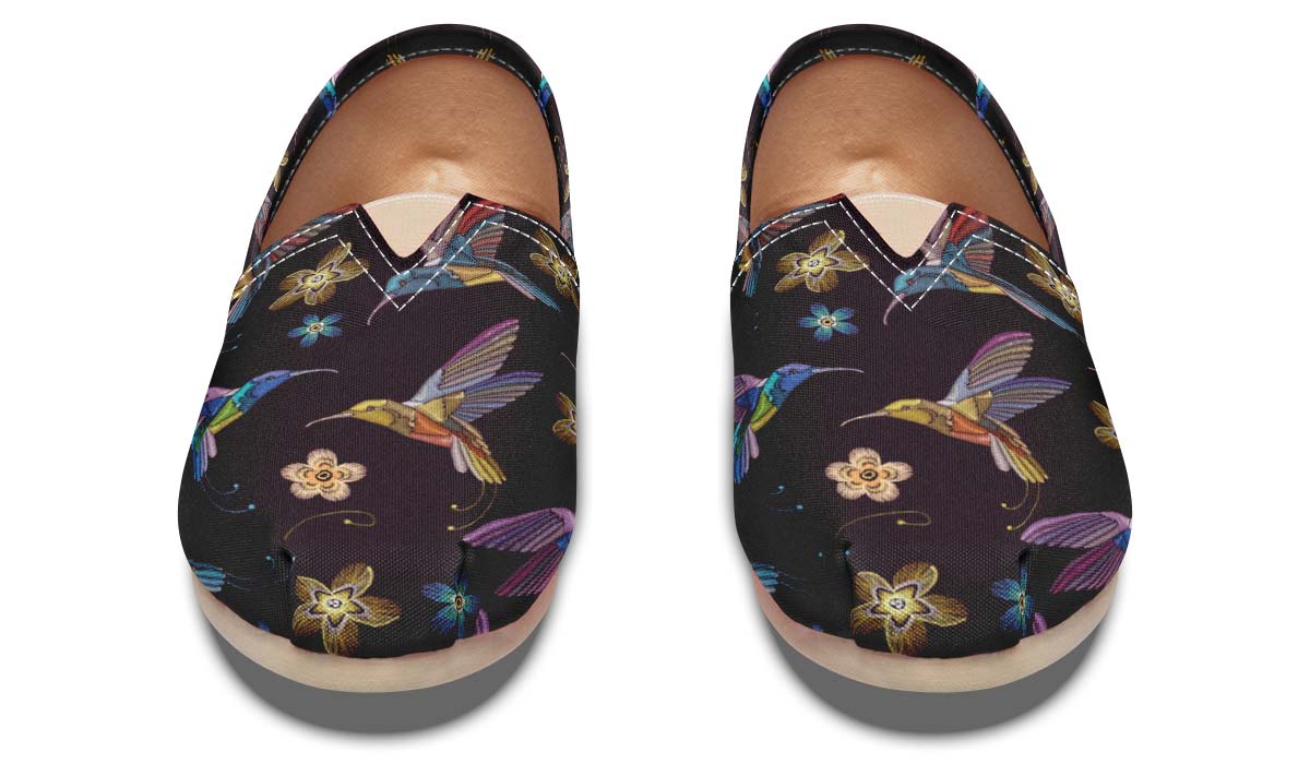 Embroidery Humingbirds Casual Shoes