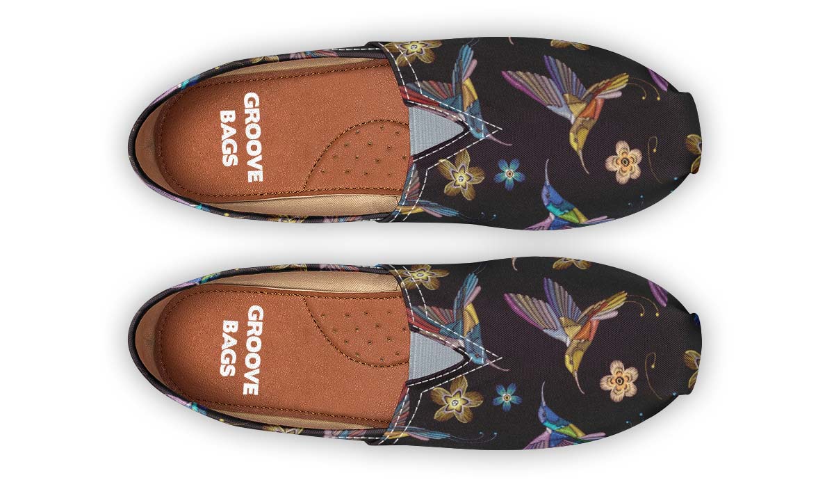 Embroidery Humingbirds Casual Shoes