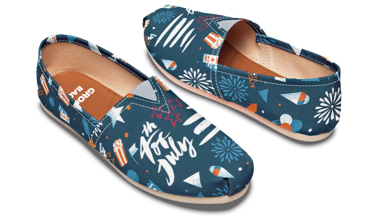 Festive Fourthof July Casual Shoes