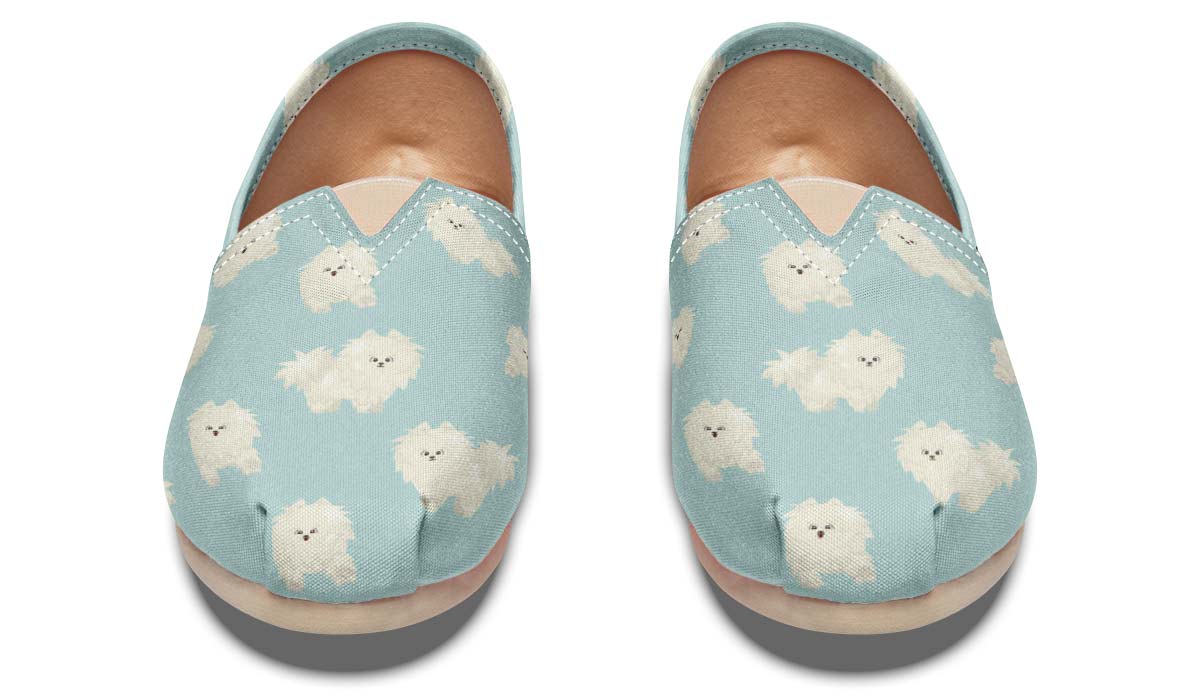 Fluffy American Eskimo Casual Shoes