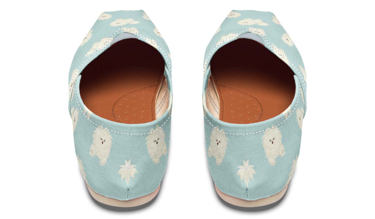 Fluffy American Eskimo Casual Shoes