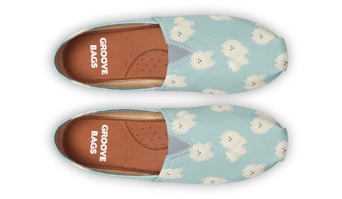 Fluffy American Eskimo Casual Shoes