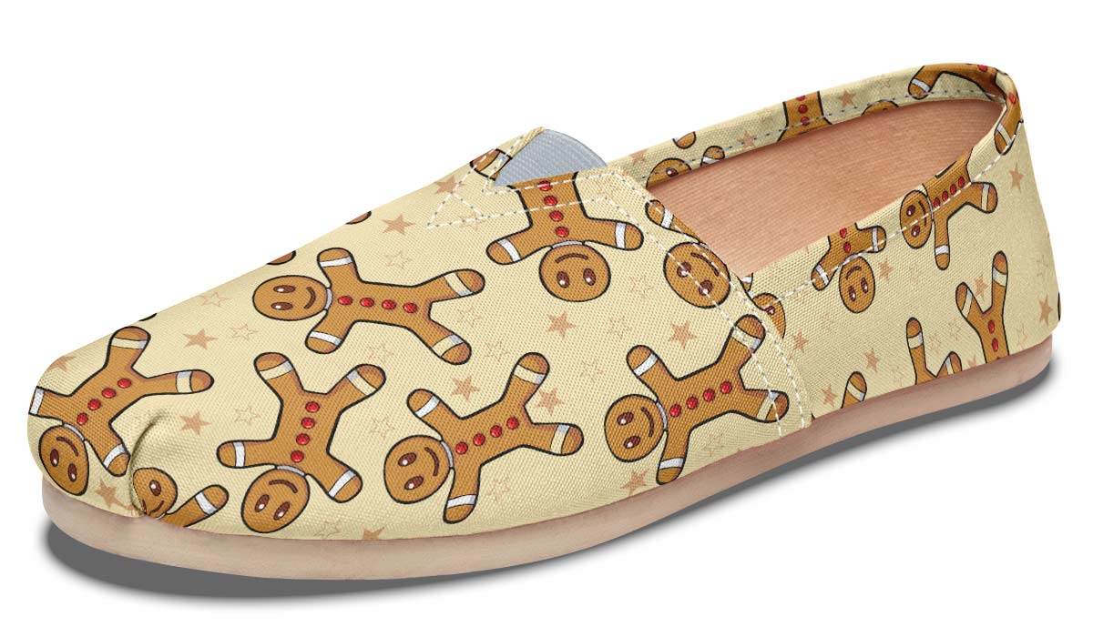 Gingerbread Pattern Casual Shoes