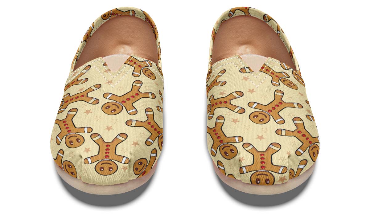 Gingerbread Pattern Casual Shoes