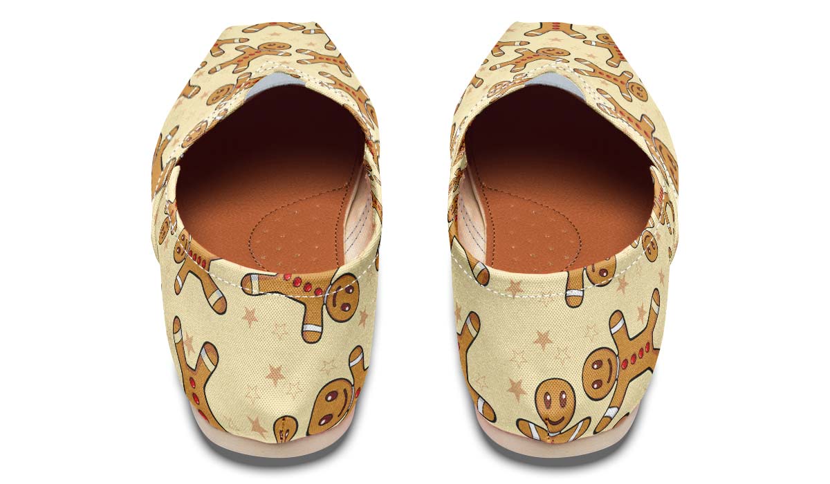 Gingerbread Pattern Casual Shoes
